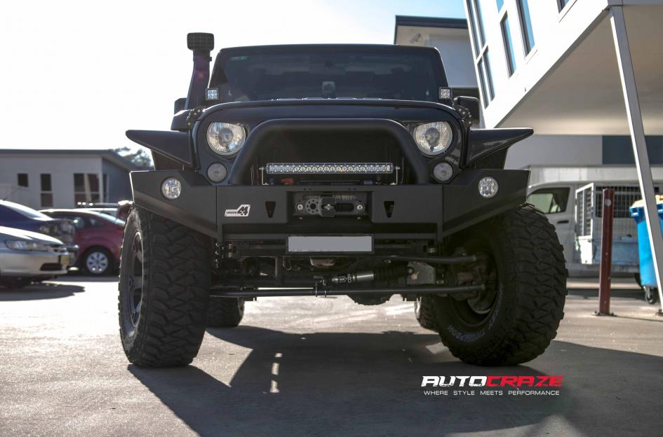 JEEP WRANGLER BEAST BLACK & MACHINED WITH DARK TINT